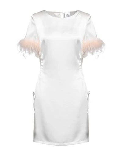 Shop Le Volière Woman Mini Dress White Size S Polyester