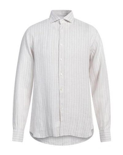Shop Caliban 820 Man Shirt Light Grey Size 16 Linen