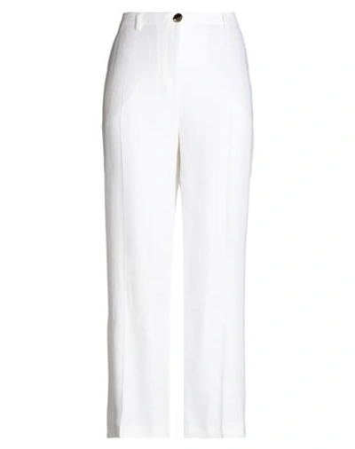 Shop Xandres Woman Pants White Size 18 Viscose, Linen, Elastane