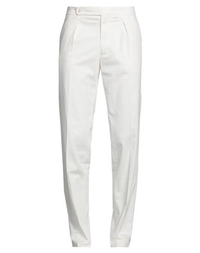 Shop The Gigi Man Pants White Size 32 Cotton, Silk, Elastane