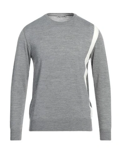 Shop Daniele Alessandrini Homme Man Sweater Grey Size 38 Wool, Acrylic