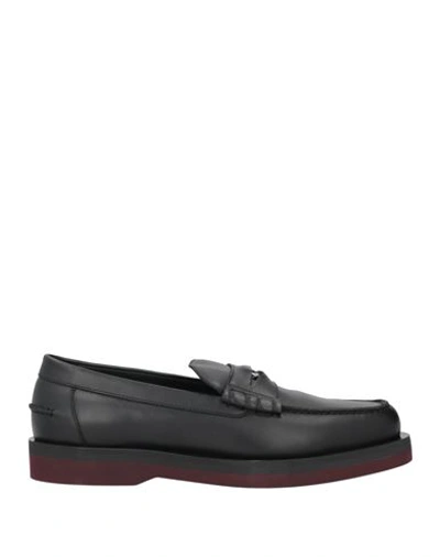 Shop Baldinini Man Loafers Black Size 8.5 Leather