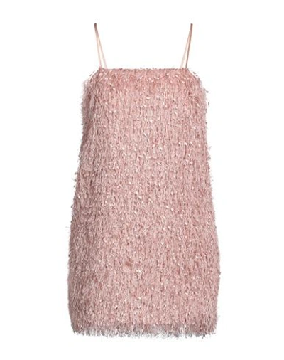 Shop Nora Barth Woman Mini Dress Pastel Pink Size 8 Viscose, Polyamide, Polyurethane, Elastane