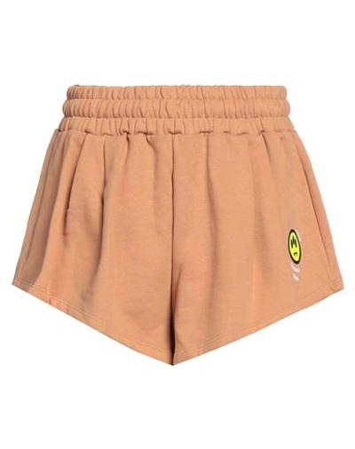 Shop Barrow Woman Shorts & Bermuda Shorts Brown Size L Cotton