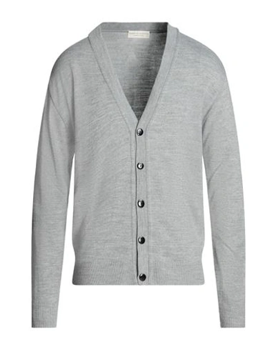 Shop Filippo De Laurentiis Man Cardigan Light Grey Size Xxl Wool, Polyester, Polyamide