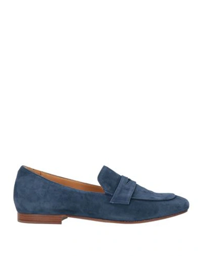 Shop Fru Woman Loafers Navy Blue Size 8 Soft Leather