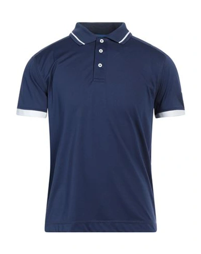 Shop Invicta Man Polo Shirt Navy Blue Size M Polyester