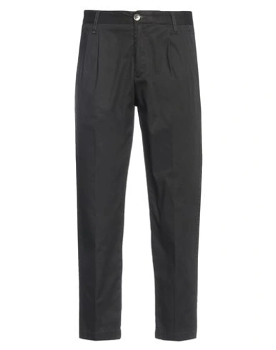 Berna Man Pants Black Size 34 Cotton, Elastane In Black