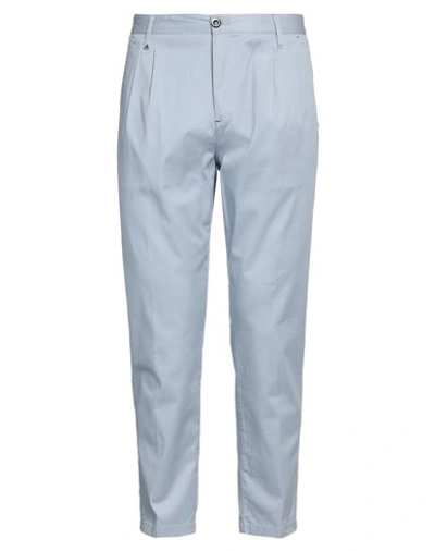 Shop Berna Man Pants Sky Blue Size 32 Cotton, Elastane