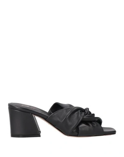 Shop L'arianna Woman Sandals Black Size 7 Leather
