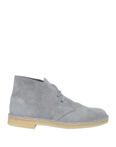 Shop Clarks Originals Man Ankle Boots Grey Size 8.5 Leather