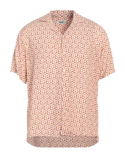 Shop Brava Fabrics Man Shirt Rust Size S Ecovero Viscose In Red