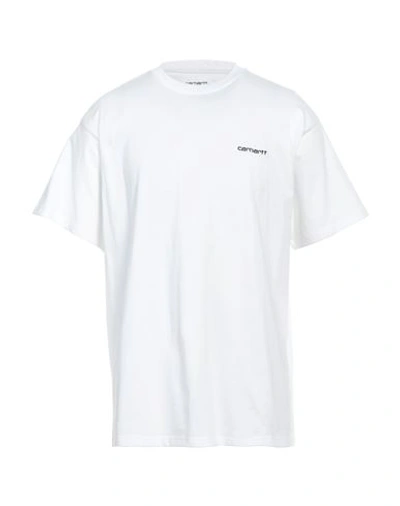 Shop Carhartt Man T-shirt White Size Xxl Cotton
