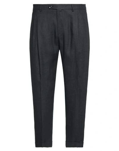 Shop Be Able Man Pants Steel Grey Size 30 Linen