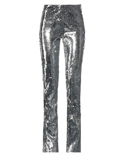 Shop Marques' Almeida Woman Pants Silver Size 0 Recycled Polyester, Elastane