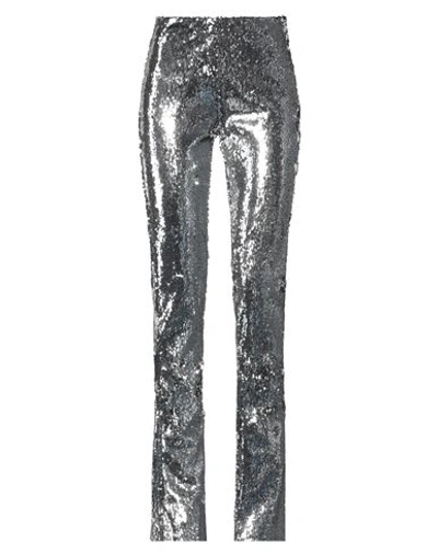 Marques' Almeida Woman Pants Silver Size 0 Recycled Polyester, Elastane In Silver