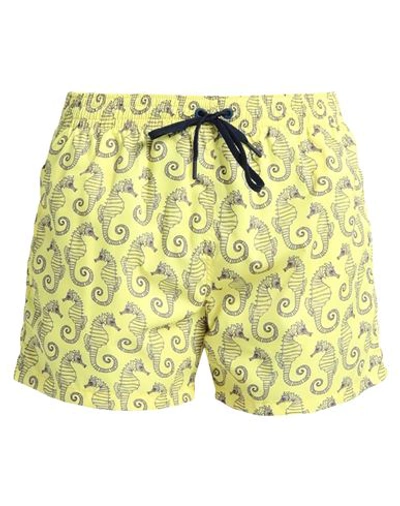 Shop Move Be Different Man Swim Trunks Yellow Size Xl Polyester