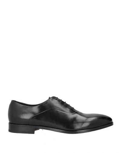 Shop Fabi Man Lace-up Shoes Black Size 6.5 Leather
