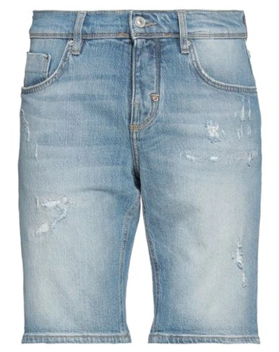 Shop Antony Morato Man Denim Shorts Blue Size 30 Cotton, Recycled Cotton, Elastane