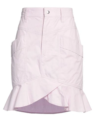 Shop Marant Etoile Marant Étoile Woman Mini Skirt Lilac Size 6 Cotton In Purple