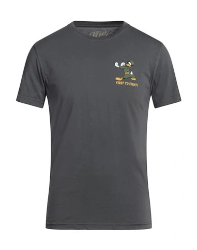Shop Bl'ker Man T-shirt Lead Size M Cotton In Grey