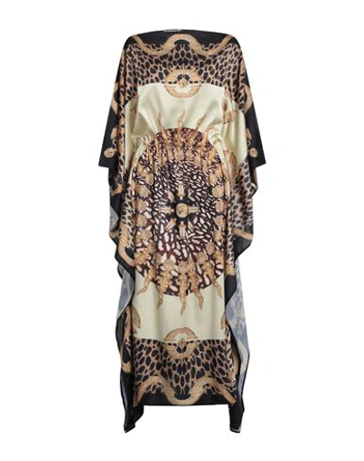 Shop W Les Femmes By Babylon Woman Maxi Dress Camel Size 8 Polyamide In Beige