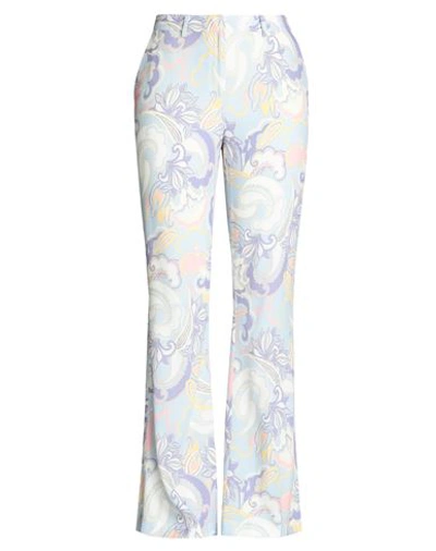 Dmn Paris Woman Pants Sky Blue Size 6 Viscose In Blue