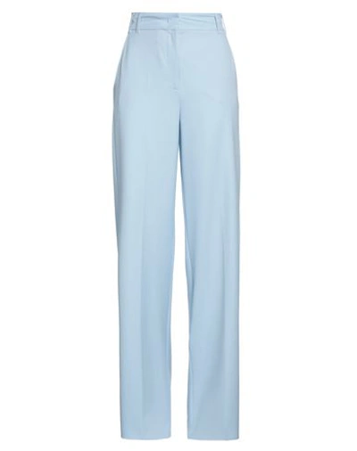 Shop Marella Woman Pants Sky Blue Size 6 Polyester, Viscose, Elastane