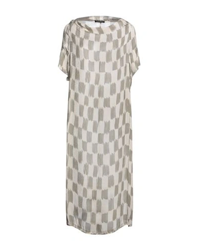 Shop Rundholz Woman Midi Dress Beige Size L Viscose
