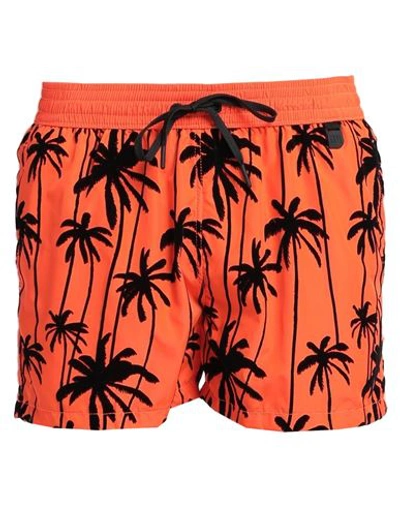 Shop Move Be Different Man Swim Trunks Orange Size L Polyester