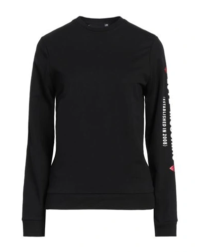 Shop Love Moschino Woman Sweatshirt Black Size 8 Cotton