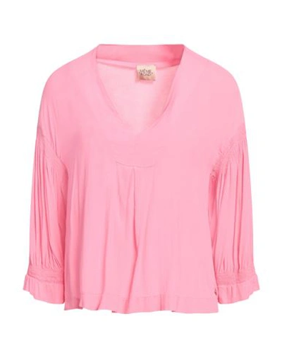 Shop Même Road Woman Top Pink Size 6 Viscose, Rayon