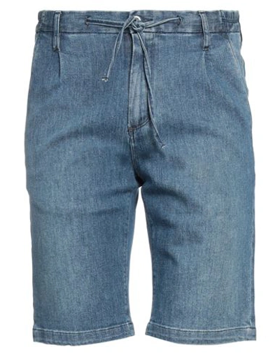 Berna Man Denim Shorts Blue Size 26 Cotton, Polyester, Elastane In Blue