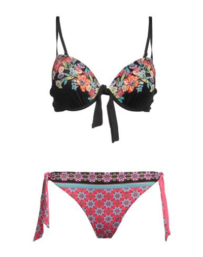 Vacanze Italiane Woman Bikini Black Size 12 Polyester, Elastane In Black