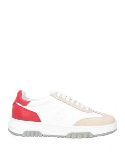 Pollini Man Sneakers Beige Size 10 Leather In Beige