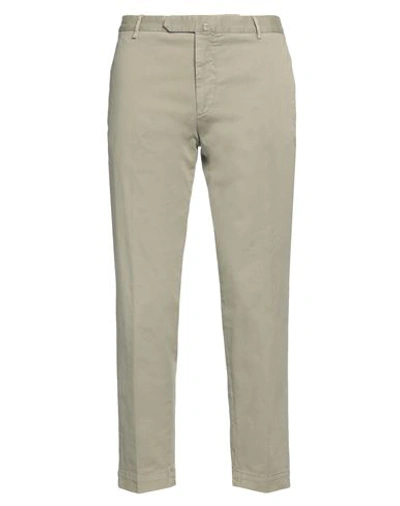 Shop Santaniello Man Pants Sage Green Size 36 Cotton, Elastane