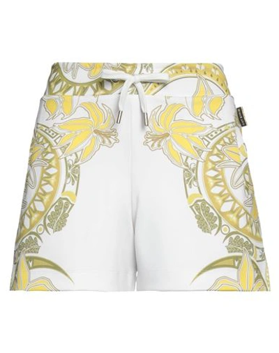 Versace Jeans Woman Shorts & Bermuda Shorts White Size S Polyester, Elastane In White
