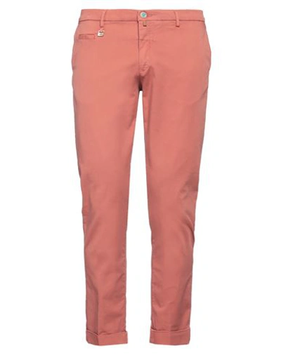 Shop Barbati Man Pants Pastel Pink Size 34 Cotton, Elastane