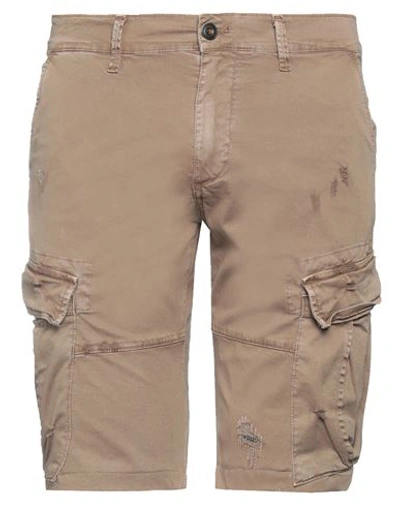 Shop Imperial Man Shorts & Bermuda Shorts Khaki Size 32 Cotton, Elastane In Beige