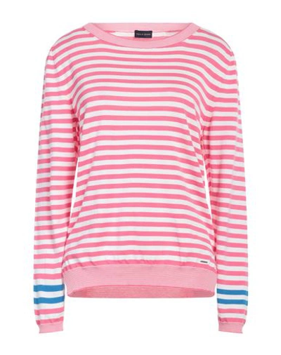Shop Paul & Shark Woman Sweater Pink Size Xl Cotton