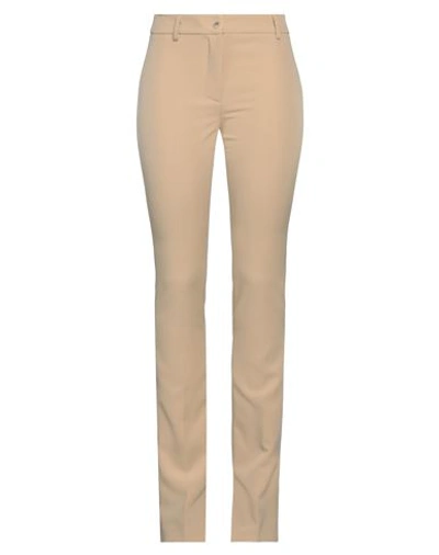 Shop Blugirl Blumarine Woman Pants Camel Size 4 Polyester, Elastane In Beige