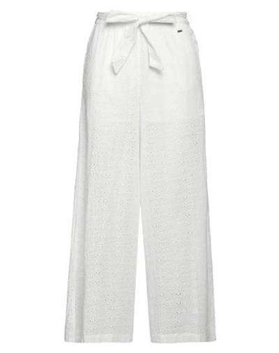 Shop Pepe Jeans Woman Pants White Size L Cotton