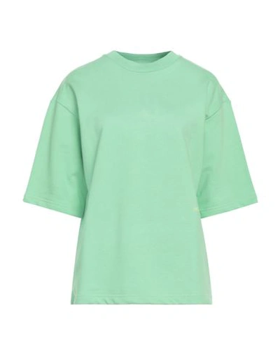 Shop Happiness Woman Sweatshirt Light Green Size M Cotton