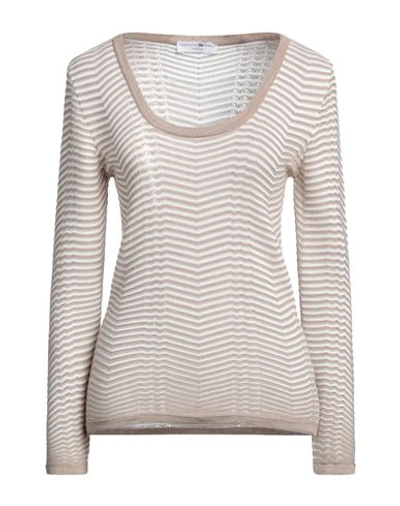 Shop Fabrication Général Paris Woman Sweater Sand Size Onesize Cotton In Beige