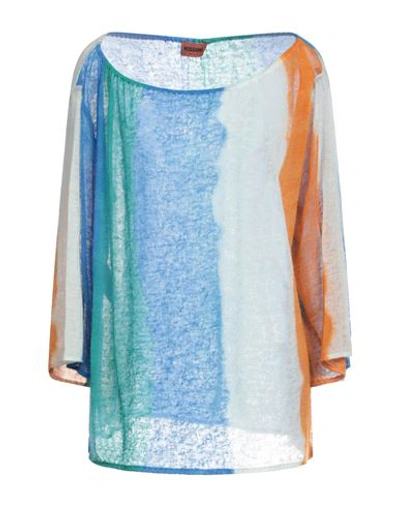 Missoni Woman Sweater Blue Size S Cashmere In Blue