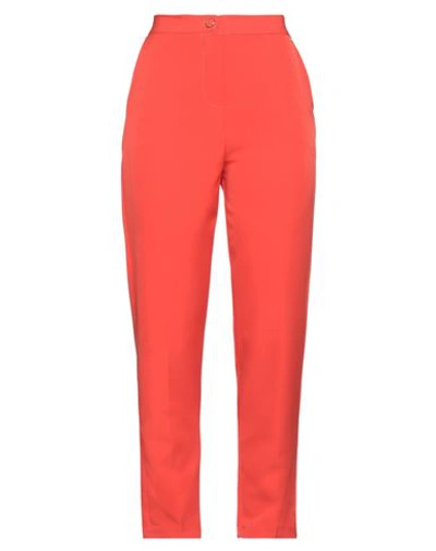 Le Sarte Del Sole Woman Pants Tomato Red Size 10 Polyester, Elastane In Tomato Red