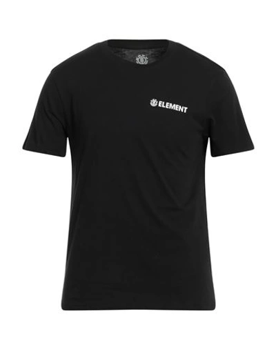 Shop Element Man T-shirt Black Size S Organic Cotton