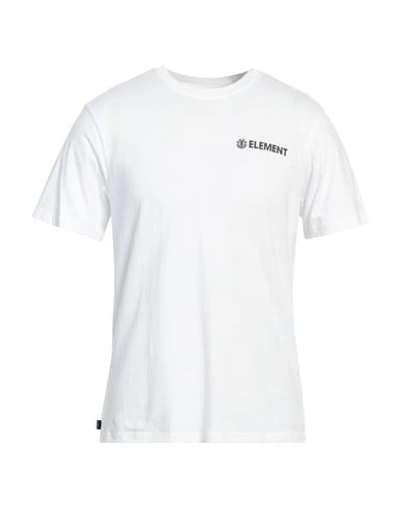Shop Element Man T-shirt White Size S Organic Cotton