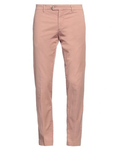 Shop Michael Coal Man Pants Pastel Pink Size 35 Cotton, Polyester, Elastane