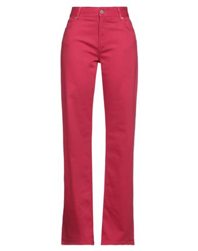 Shop Actitude By Twinset Woman Pants Garnet Size 31 Cotton, Elastane In Red